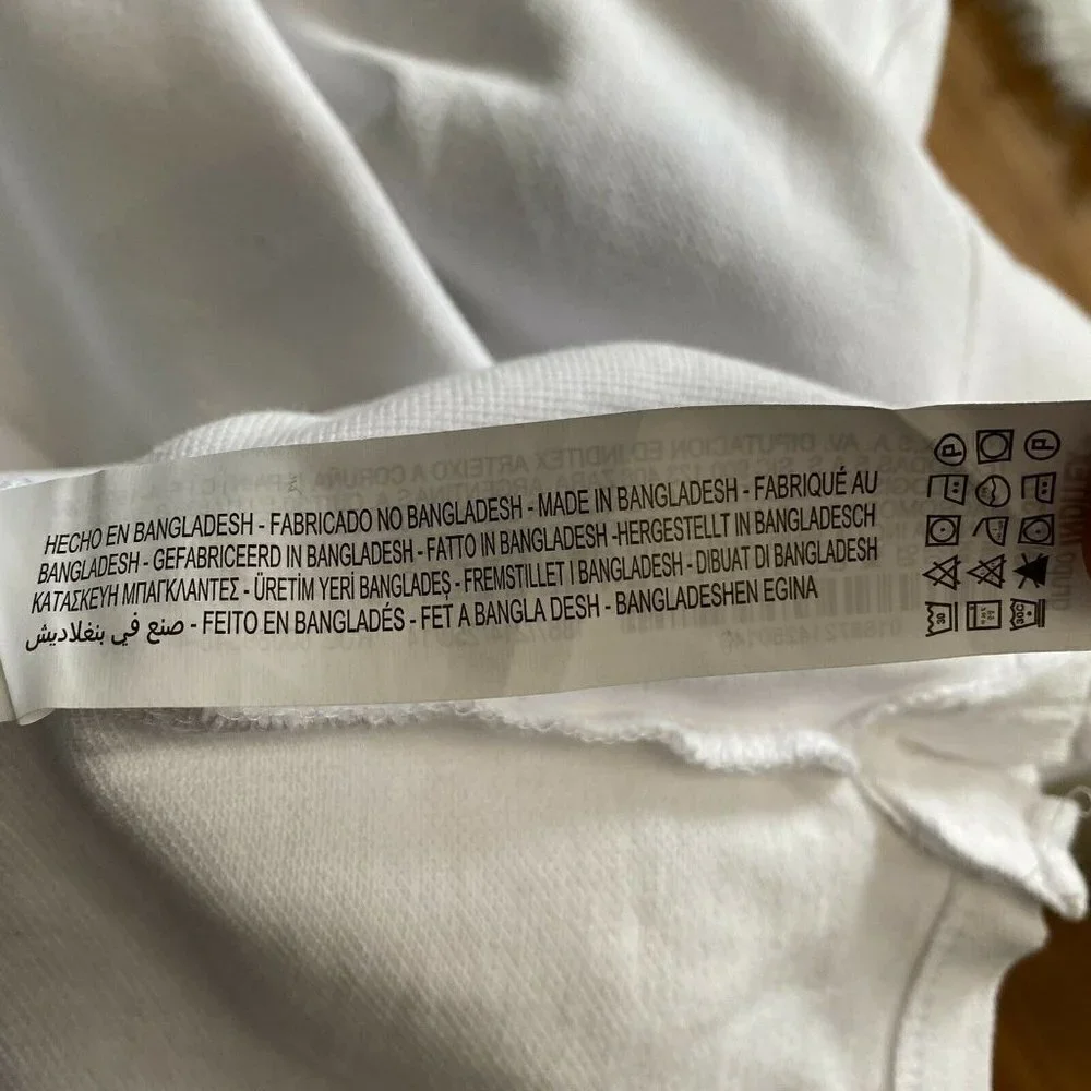 Zara Kids Collection White Polo Shirt Long Sleeves